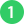 an green circle with a number