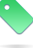 a green icon of a tag